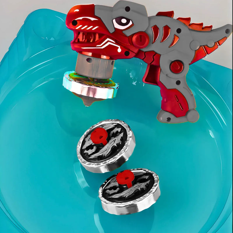 Brinquedo Beybleid Dinossauro Lançador Piões De Brinquedo E